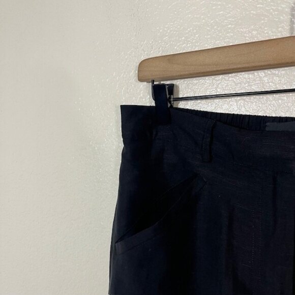 Kobi Halperin Pants Womens Medium Wide Leg Linen Blend Cargo Pull On - Picture 2 of 5